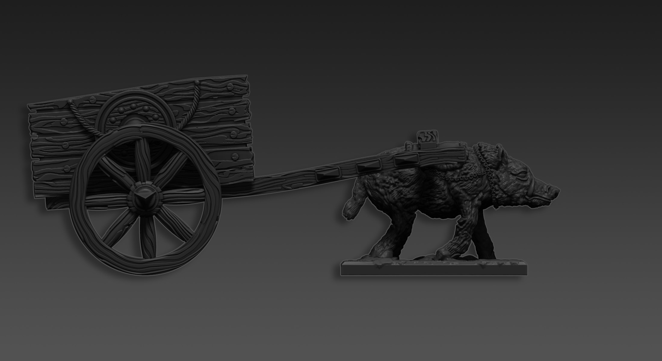  ZBrush 3D Printing Course - Goblin War Chariot