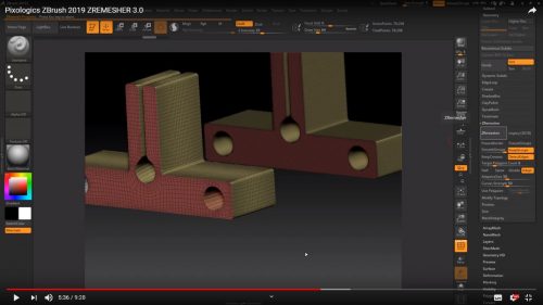 ZBrush 2019 ZREMESHER 3.0 by Pixologics