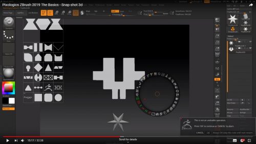 Pixologics ZBrush 2019 The Basics – Using ZBrush Snapshot 3D