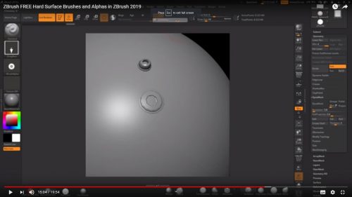 ZBrush FREE Hard Surface Brushes and Alphas in ZBrush 2019