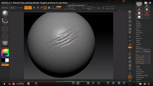 ZBrush Poly painting Morph Targets and how to use them